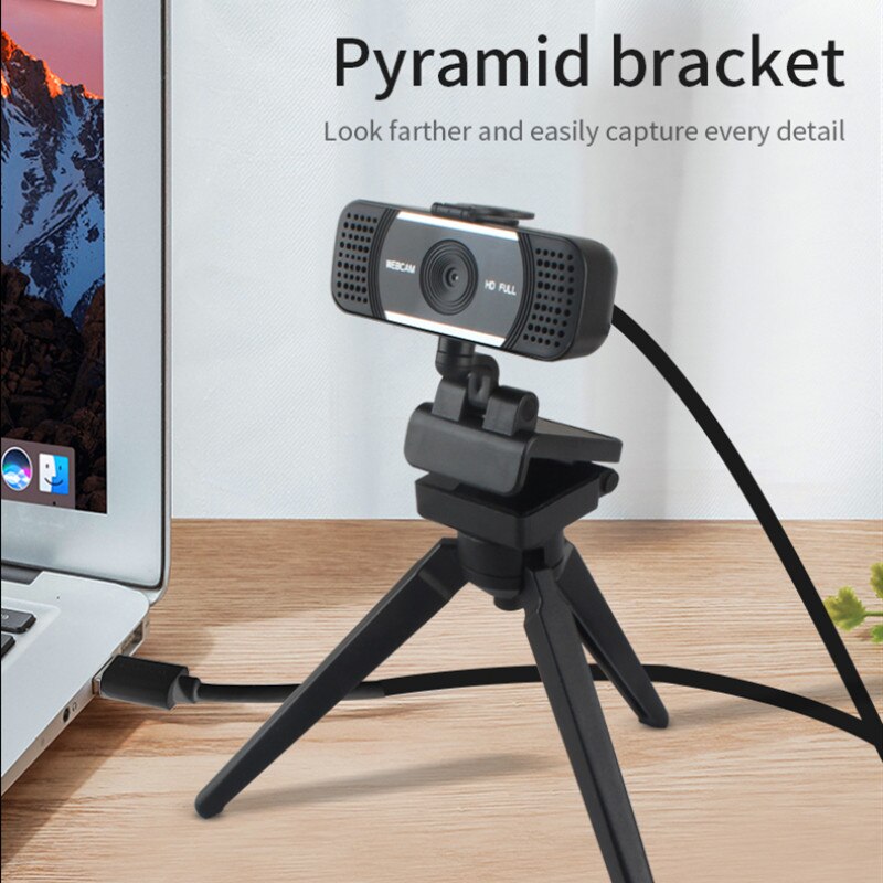 Webcam 1080P Autofocus cámara Web de 1080P USB disco libre con micrófono HD 4K W18 cámara para PC portátil en directo de la Conferencia