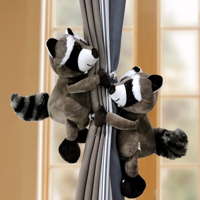 Ganchos de sujeción para cortinas, accesorios de decoración para habitación de niños, correas para cortinas, animales del bosque de la selva, 2 uds.: C