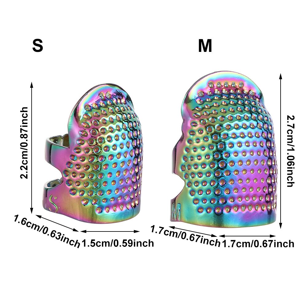 Dedal de aguja de oro Vintage, Protector de dedos, accesorios de costura de Metal, herramientas de costura para trabajo a mano, anillo antiguo, manualidades DIY