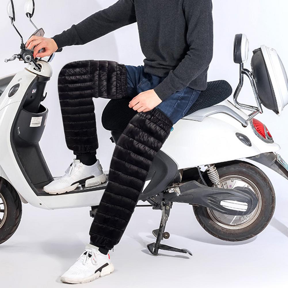 Polainas de moto de invierno, cómodas rodilleras gruesas, rodilleras resistentes al frío y al viento