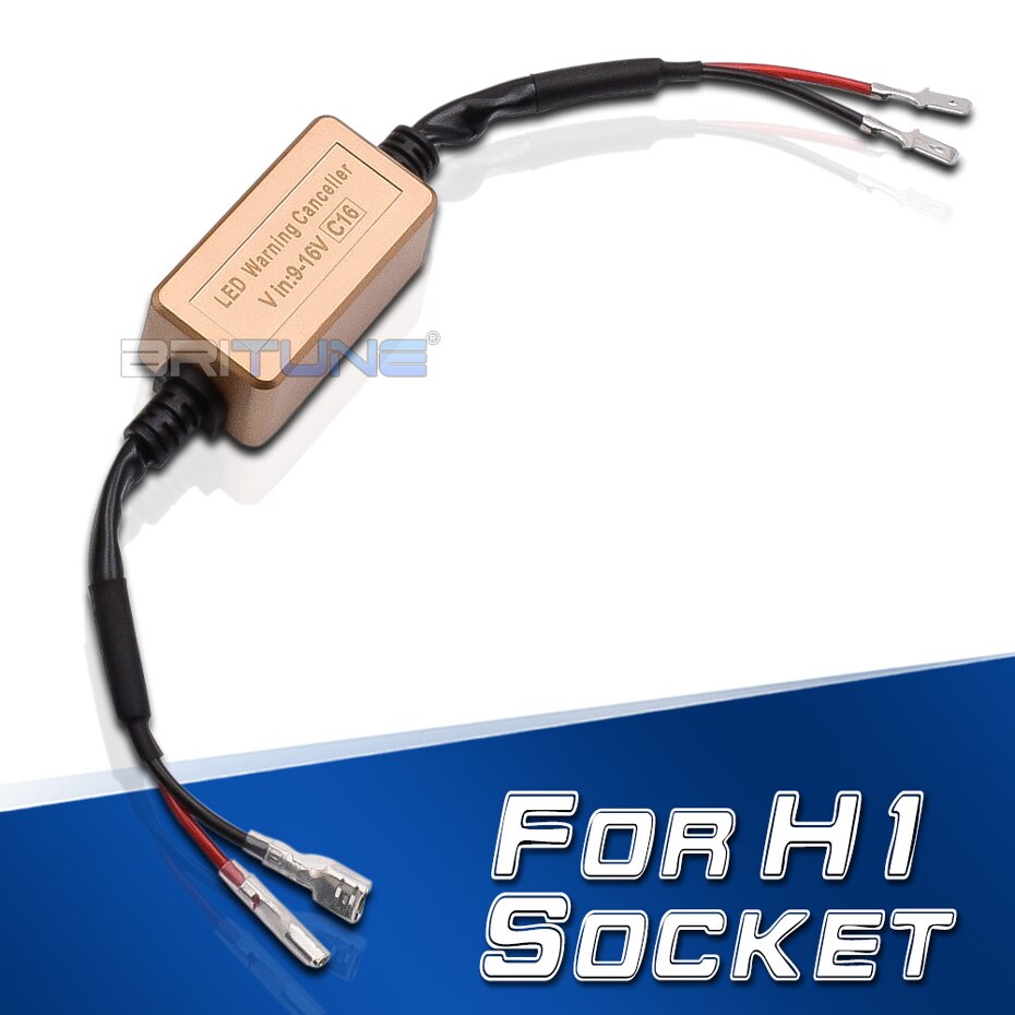 Anti Flicker LED Canbus Decoder H7 H4 H1 H11 D2 LED Headlight Resistor Error Free Canceller Harness Car Light Accessories Tuning: For H1 Socket