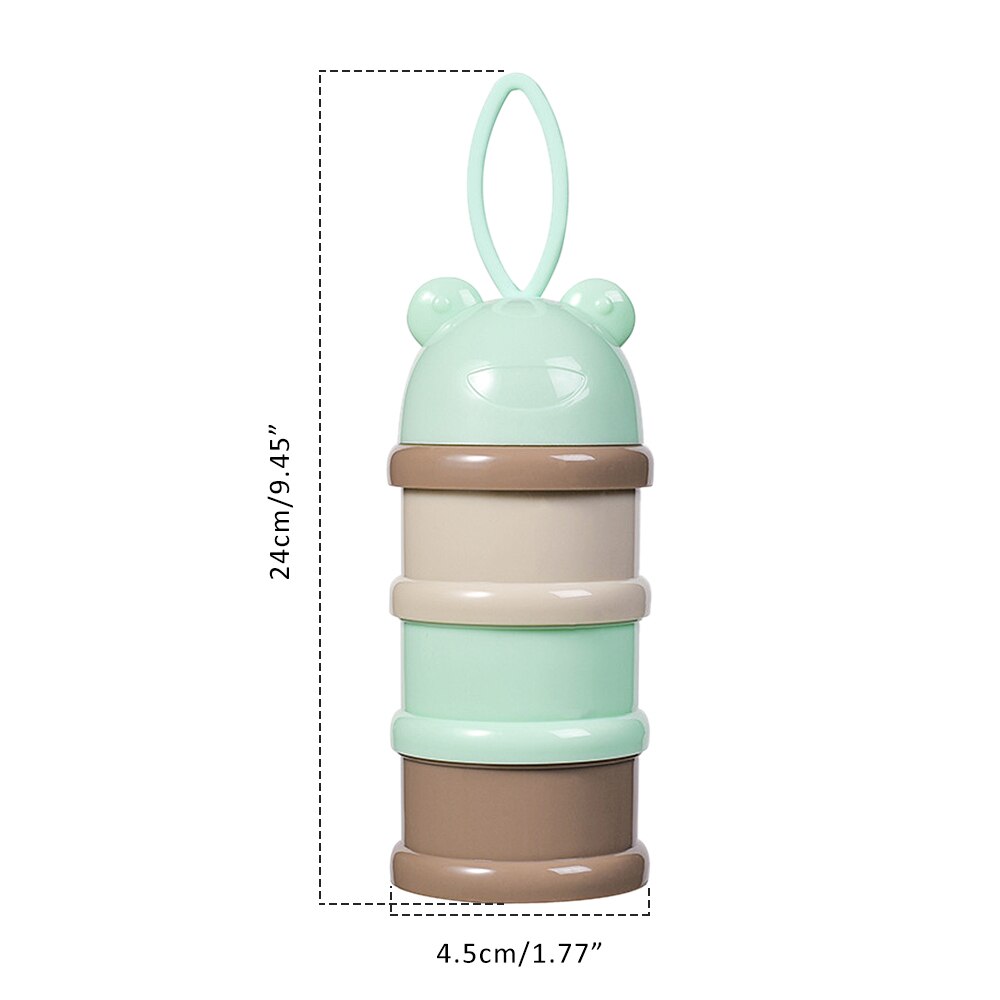 3 Layers Baby Food Storage Box Portable Rotating Milk Powder Box Formula Dispenser Food Container Kids Food Storage Container