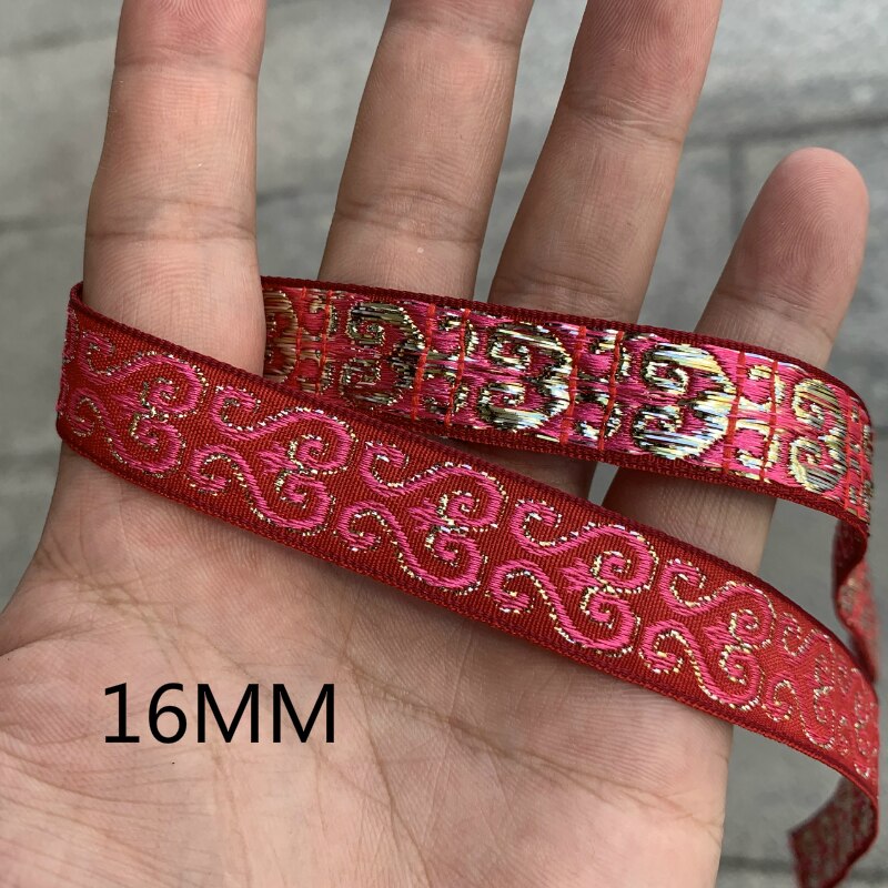 3 yard 7/8 tuumaa 5-22mm väriset kukat sydän käsintehty jacquard nauha pitsi käsintehty pitsi hiusklipsitarvikkeet mjzdmh 20081302: 05 16 mm x 3 jaardia