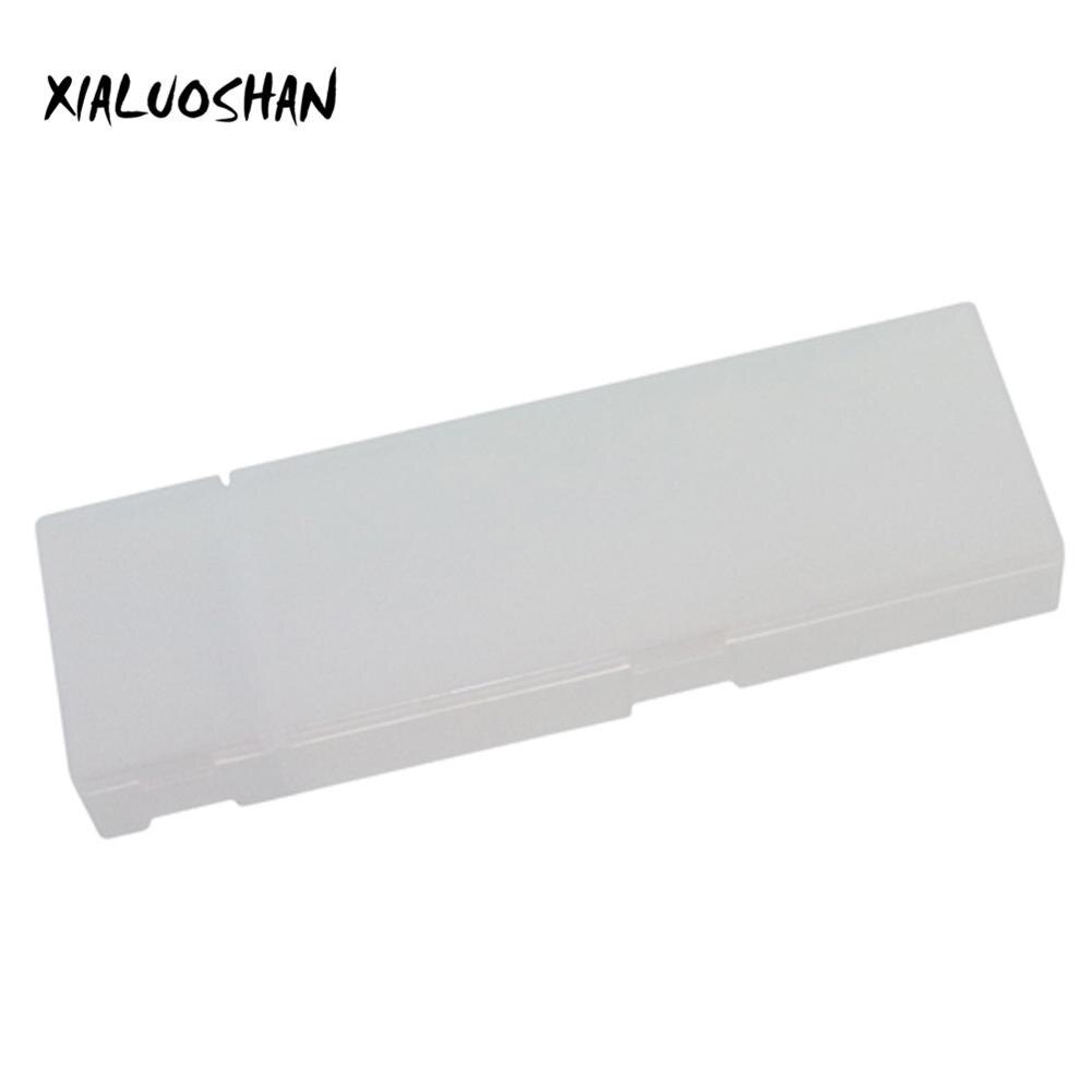 6 Stijl Multicolor Scrub Doorzichtige Etui Plastic Eenvoudige Briefpapier Opslag Kantoorbenodigdheden: White-L