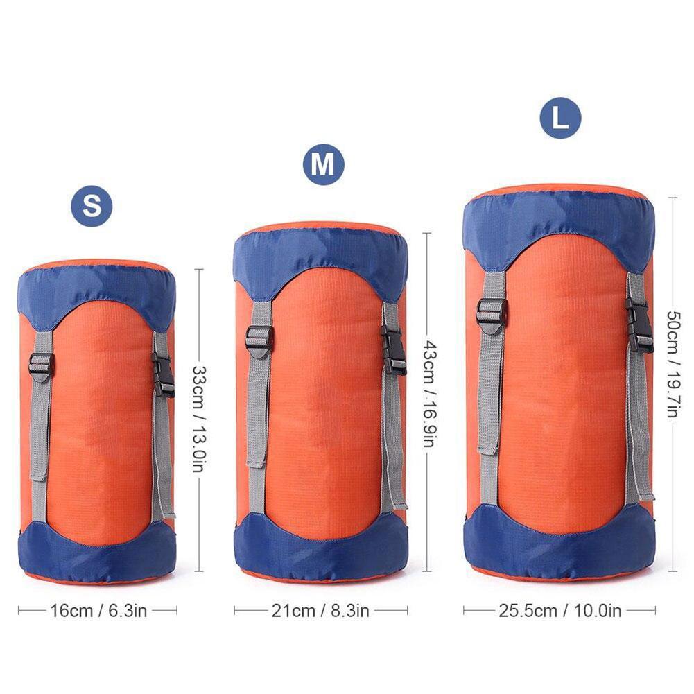 Compression Sack Sleeping Bag Stuff Sack Waterproof Outdoor Camping Backpacking Storage Saving Hiking Bag Gear Ultralight S G0E0