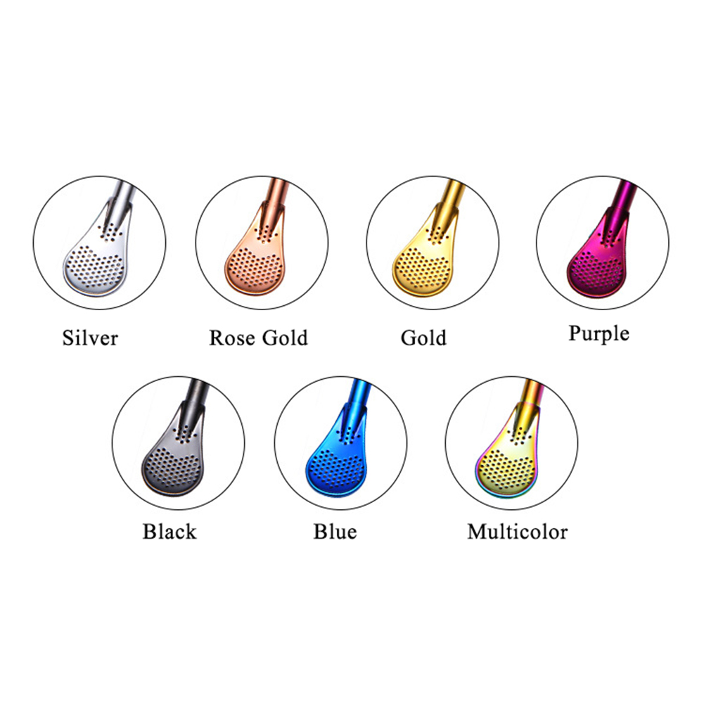 Stainless Steel Drinking Straw Spoon Tea Filter Yerba Mate Tea Straws Gourd Washable Tea Tools Kitchen Bar Accessories Kitchen