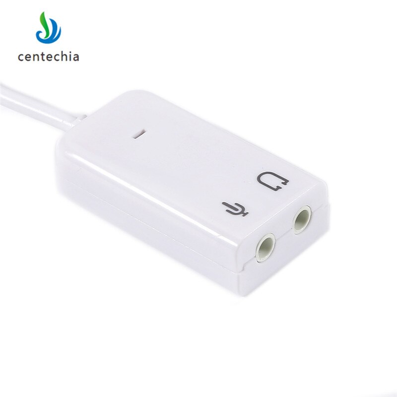 Centechia USB 2.0 Sound Card Virtual 7.1 Channel Audio 3D Adapter With Cable Line for Notebook Laptop Speaker Box