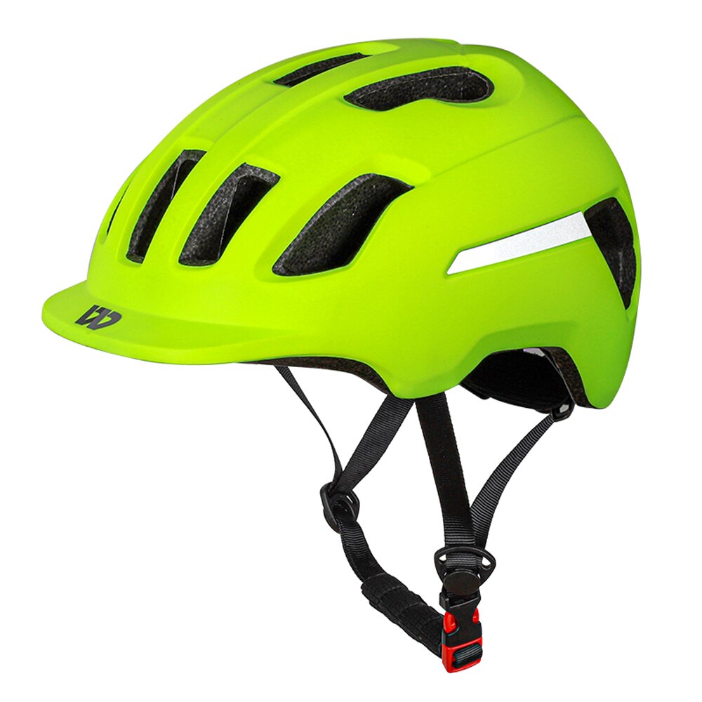 WEST BIKING MTB Bike Helmet Safety Cycling Road Bicycle Equipment Ultralight Sunshade Hat Integrally Molded Cycle Helmets: Green