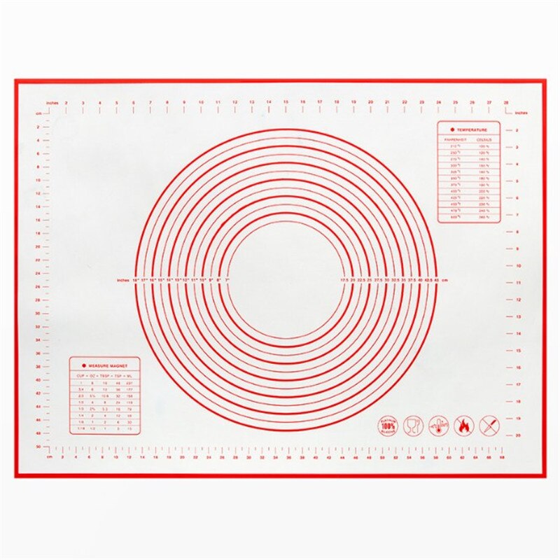Seaan 1pc silikone bagemåtter ark pizza non-stick maker holder wienerbrød køkken gadgets madlavningsværktøj bagegrej tilbehør: 30 x 40cm