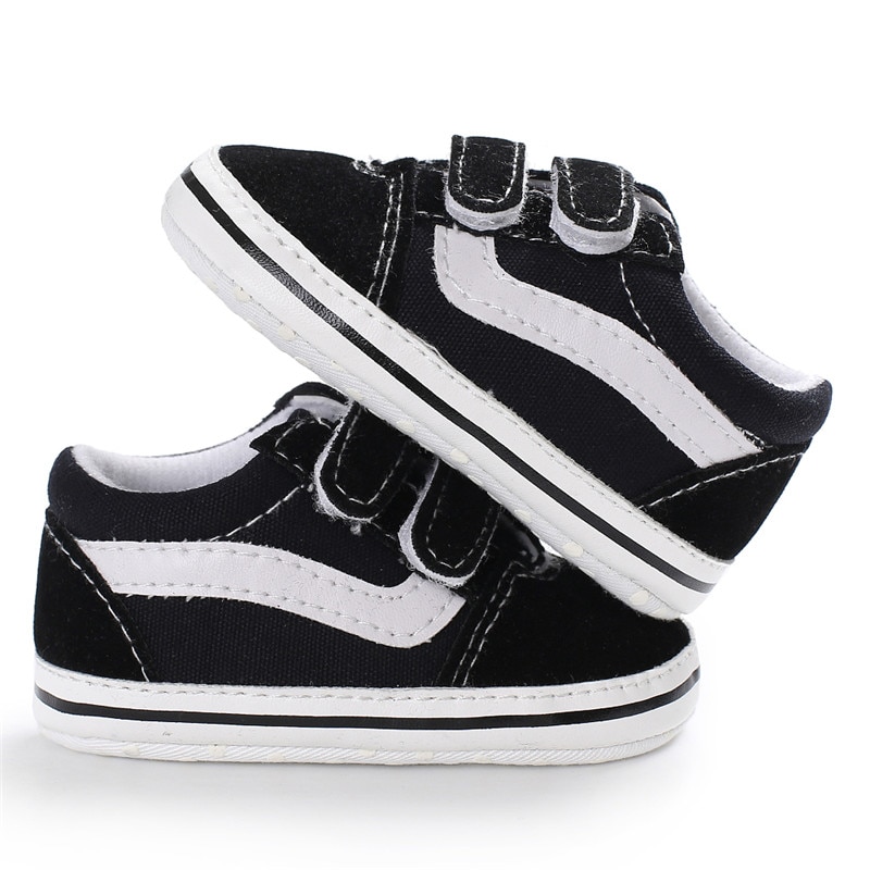0-18m fasion nyfødt barn baby dreng pige sko blød sål hvid barnevogn sko sneakers hvid canvas casual tenis infantil sneaker