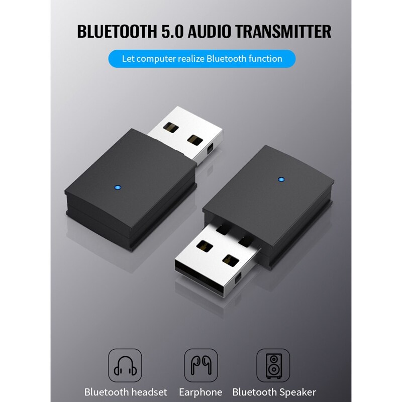 5.0 Bluetooth Adapter Desktop Laptop USB Pc Bluetooth Transmitter Receiver for Connecting Headset Speaker