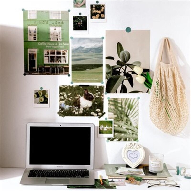 Diy Scrapbooking Sticker Label Masking Craft Tape Literary album series Tape sticker material paper set Decorative Stickers