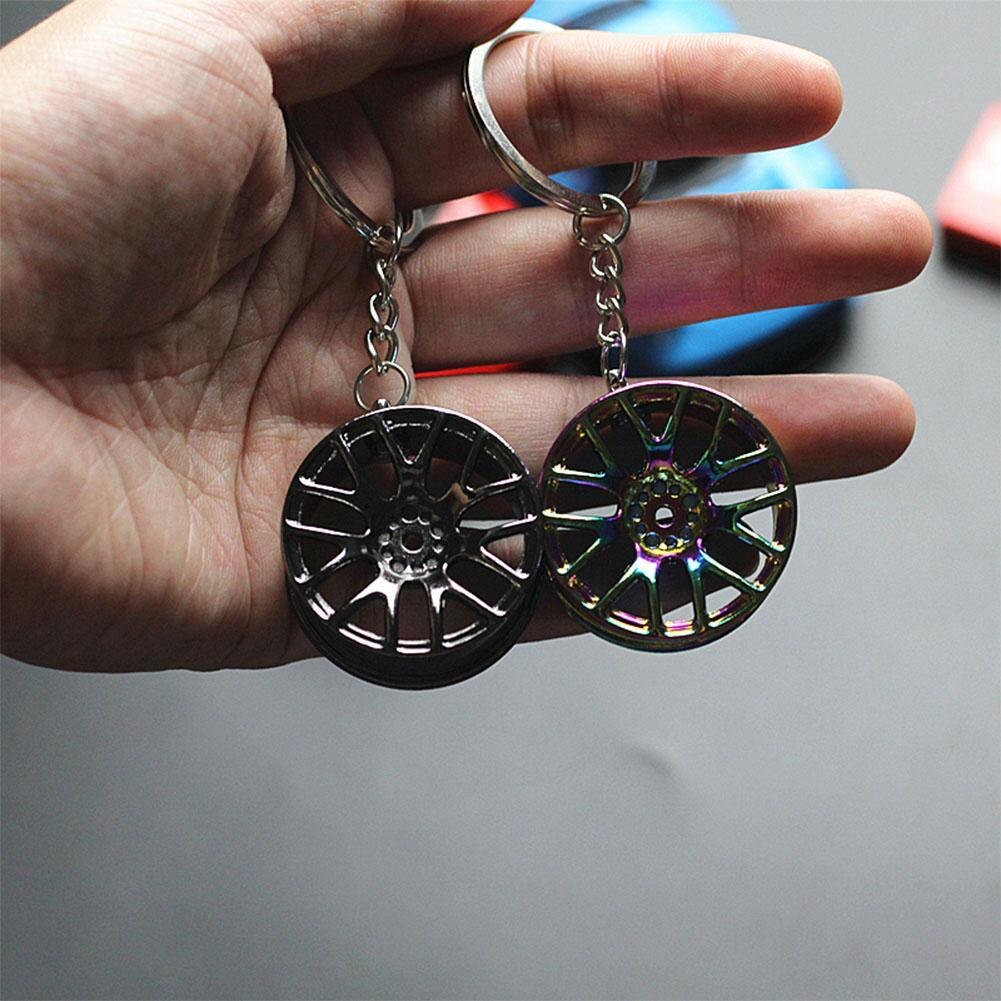 Fit Wheel Rim Keychain Auto Part Car Keyring Accessories Key Ring Car fob Ring Key Interior Key Chain Rings Key C7R3