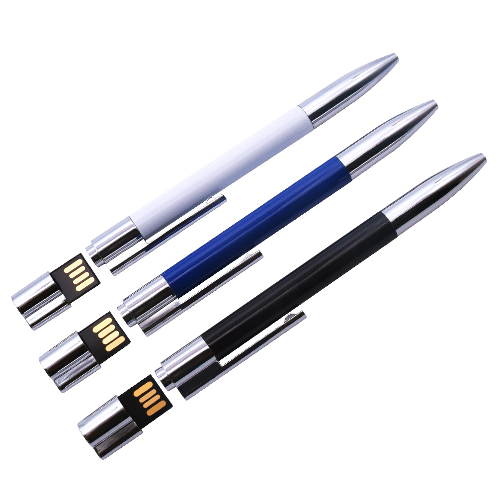 Balpen USB flash drive128GB pen drives 64GB Creatieve Business Waterdichte Pendrive 32GB Memory Stick 16GB Schijf