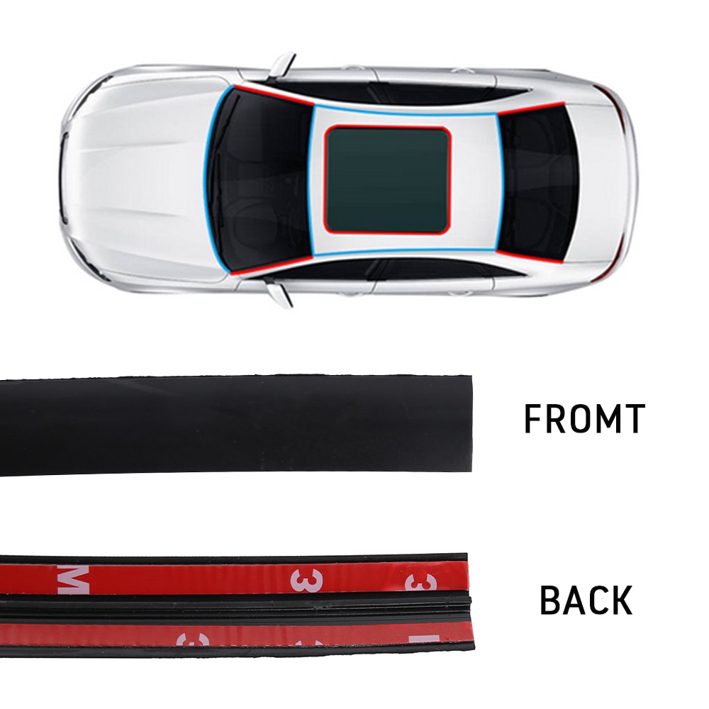 Auto Window Edge Windshield Roof Rubber Sealing Strip Rubber Seal Strips Car Seal Protector Sticker Noise Insulation Accessories