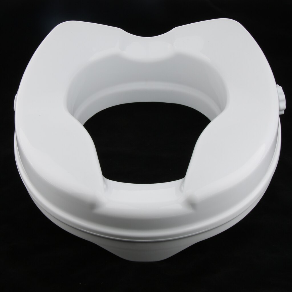 1 Piece Pregnant Women Patient Elderly Handicapped Toilet Seat Riser 2 Inch Raised Elevated Lifter Extender Easy Installation