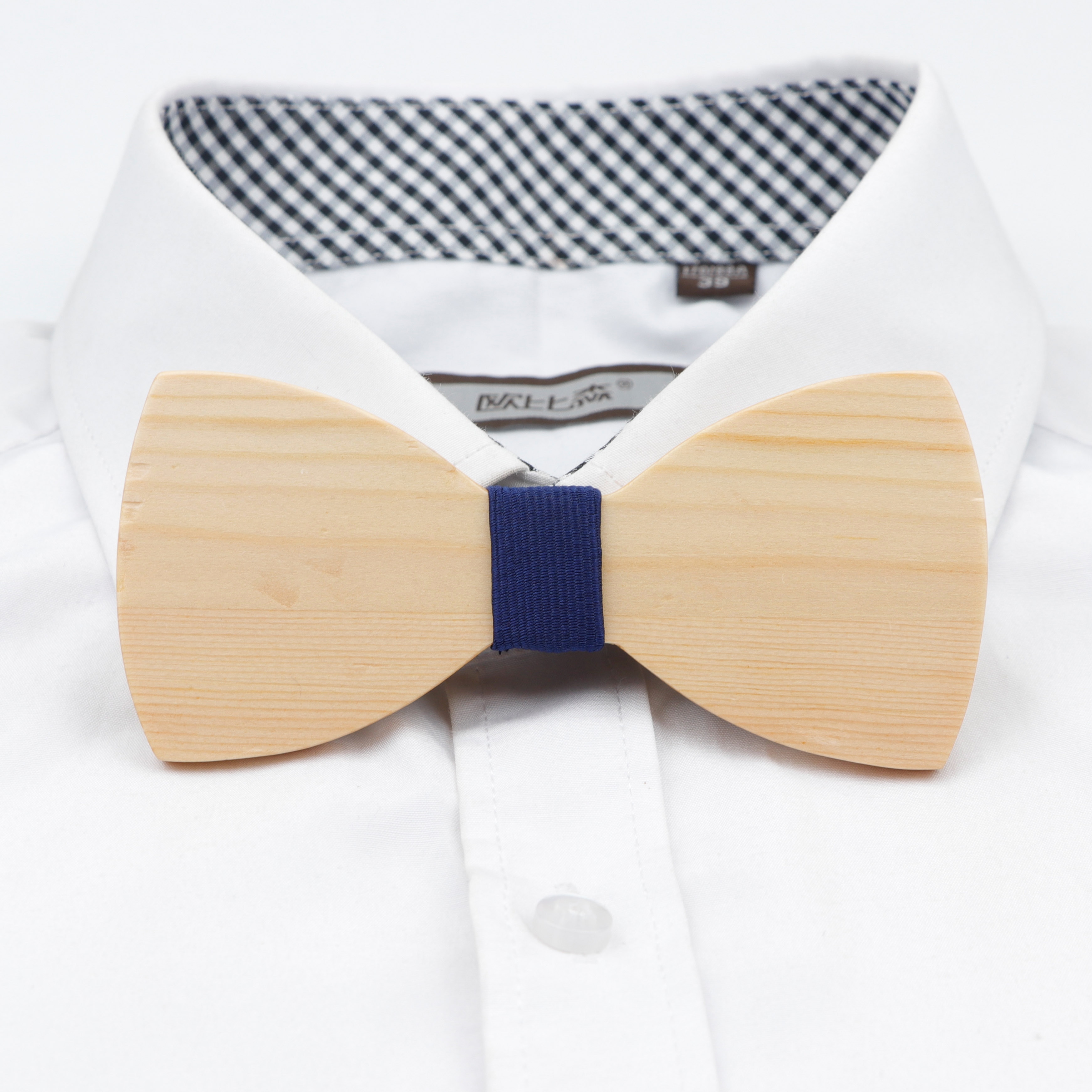 Corbatas de corcho hechas a mano de madera 100% para hombre, accesorios únicos para de boda, corbatas de madera entera de Color sólido