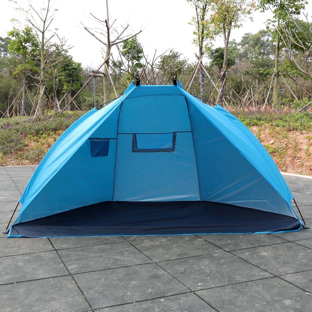 Sommer strand telt utendørs camping telt anti uv parasol ly for fiske piknik strand park sports fiske telt