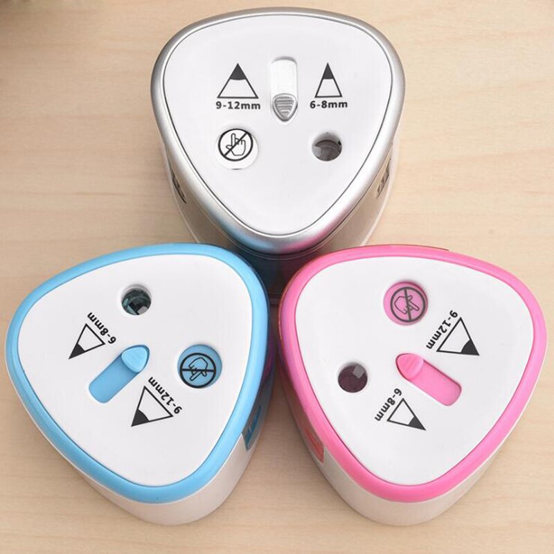 Automatic Electric Power School Pencil Sharpener Bateryjne Sacapuntas Electrico Apontador Material Escolar Writing Pencils