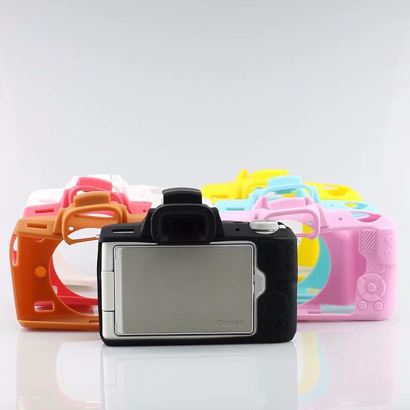 Silicone Armor Skin Case Body Cover Protector for Canon EOS M50 Digital Camera Inner Soft Bag Case