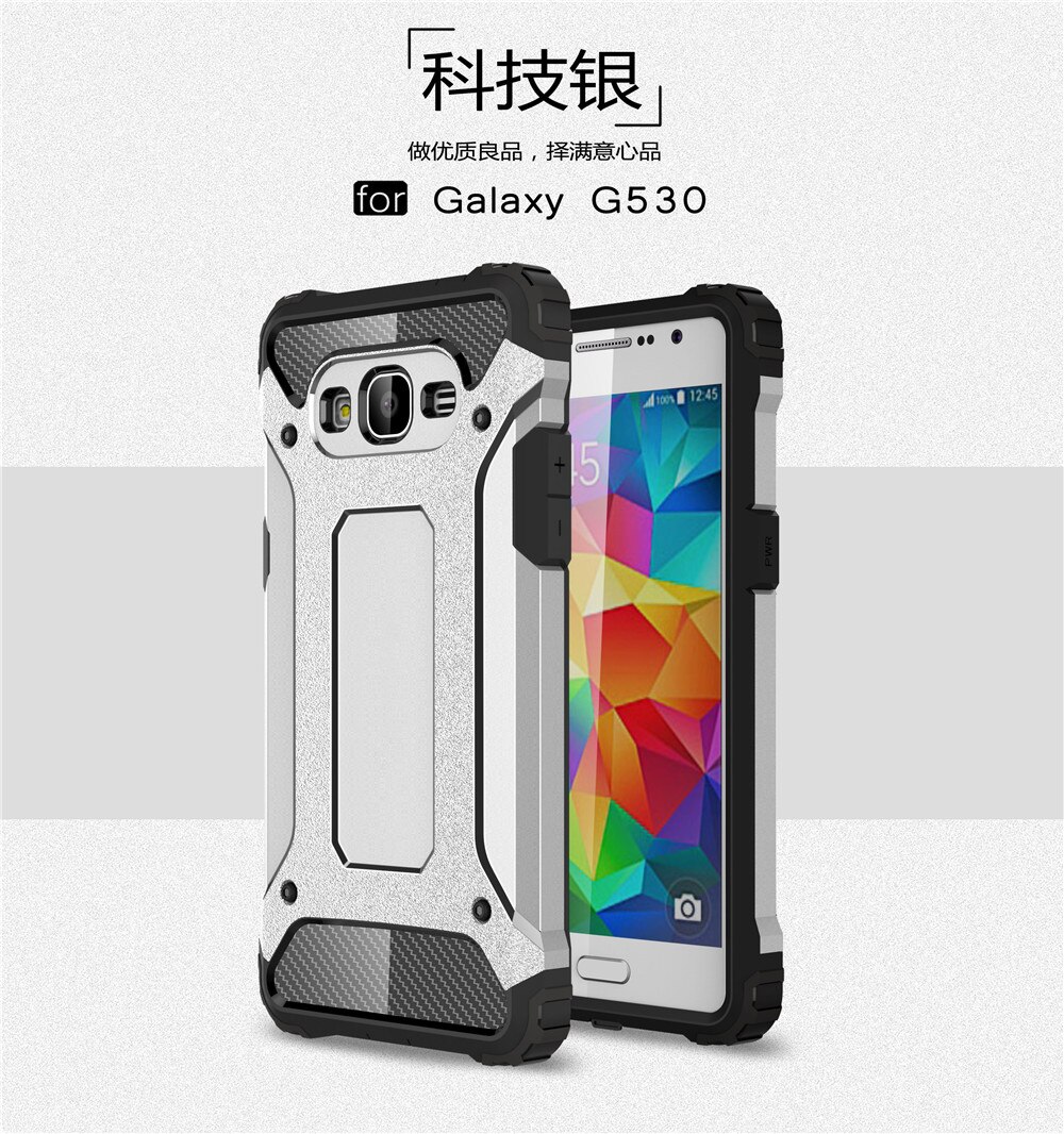 Voor Samsung Galaxy J3 Case Sterke Hybrid Tough Shockproof Armor Telefoon Cover Voor Samsung J3 J310 Tpu Telefoon gevallen Coque: For Galaxy M40s / Silver