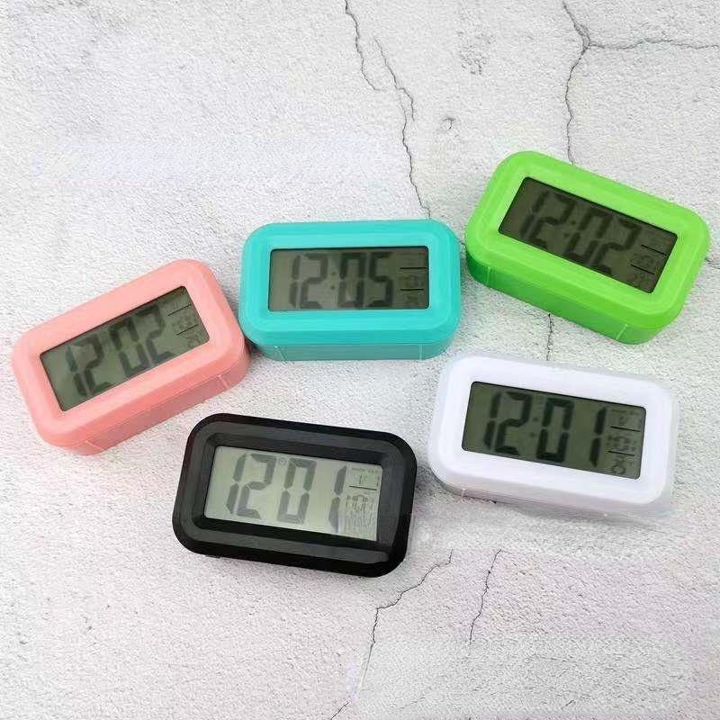 Ins Mini LED Alarm Clock Luminous Digital Desktop Clock Table Electronic Multifunction Clocks cute clock