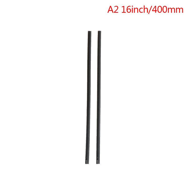 2 stuks wisserbladen voorruit 6mm 14 " 16 " 17 '' 18 '' 19 '' 20 '' 21 '' 22 " auto voertuiginzetstuk zachte rubberen strip navulling voor metalen u-type