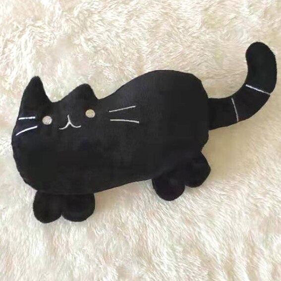 020-2 Fleece Chew Play Speelgoed Huisdier Piepende Puppy Chew Piepend Quack Sound Pop Speelgoed Creatieve Simulatie Donut Huisdier levert Hond Speelgoed: PT019-black