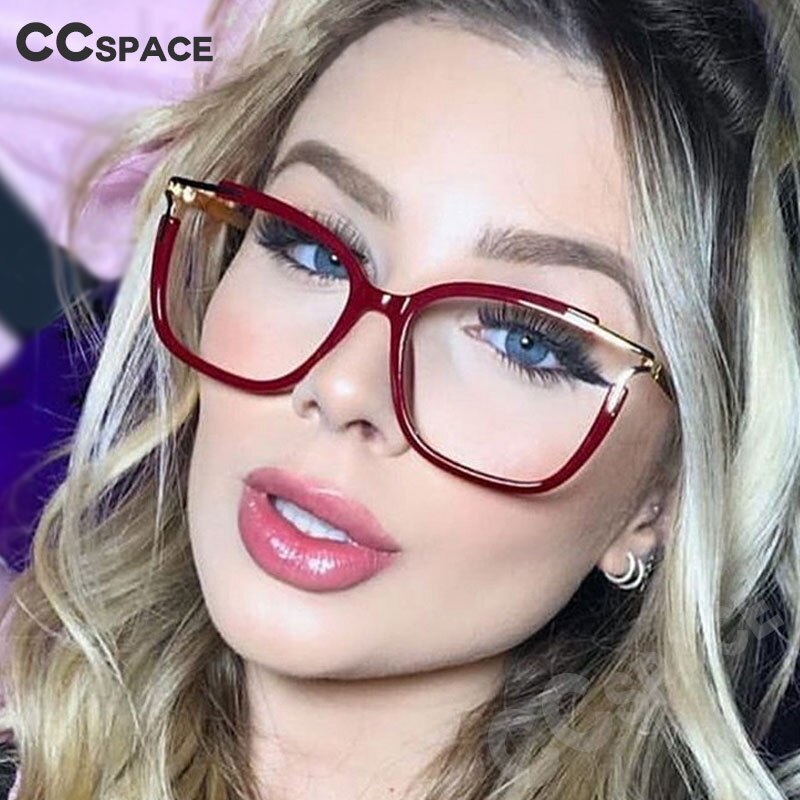 48054 Anti-blue Light Cat Eye Ultralight Glasses Frames Square Men Women Optical Computer Glasses
