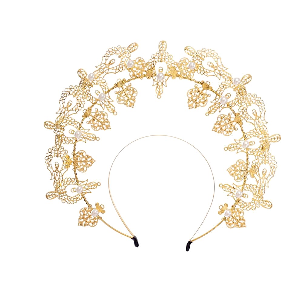 Virgen María diadema Halo pelo tocado