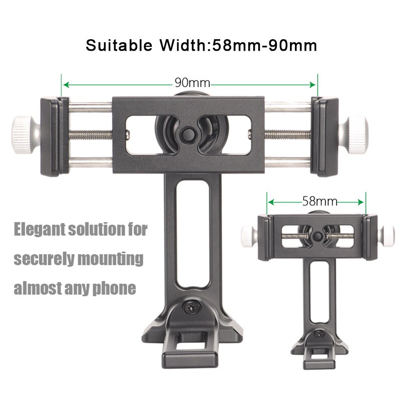 Aluminium Smartphone Tripod Mount Adapter Verticale Video Beugel Mobiele Telefoon Clip 360 Graden Smartphone Video Statief Klem