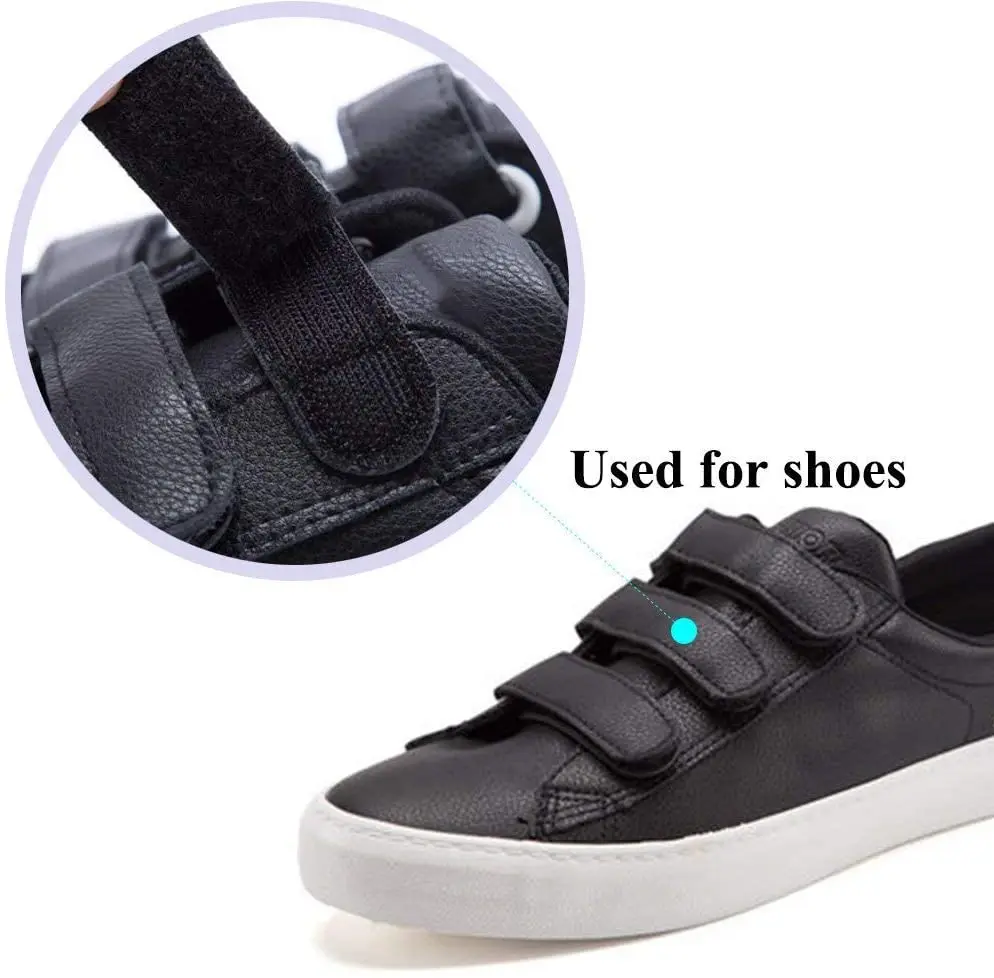 Bande de fixation Non adhésive noire et blanche, 5 mètres/lot, 16-100mm, bande à crochet et boucle, sans colle, accessoires de couture, ruban magique