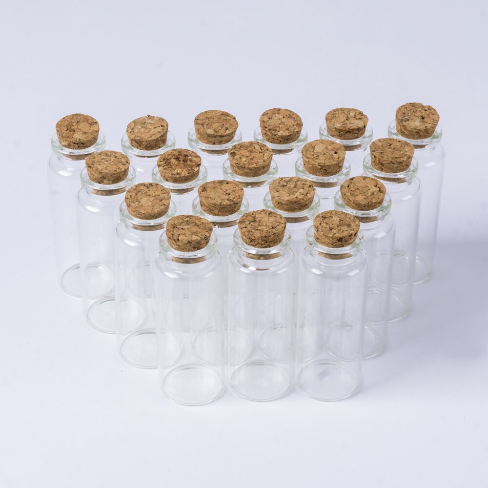 30*80Mm 40Ml Transparante Lege Glazen Flessen Met Kurk Flesjes Potjes Materiaal Opslag Kleine Fles Container 12 Stuks