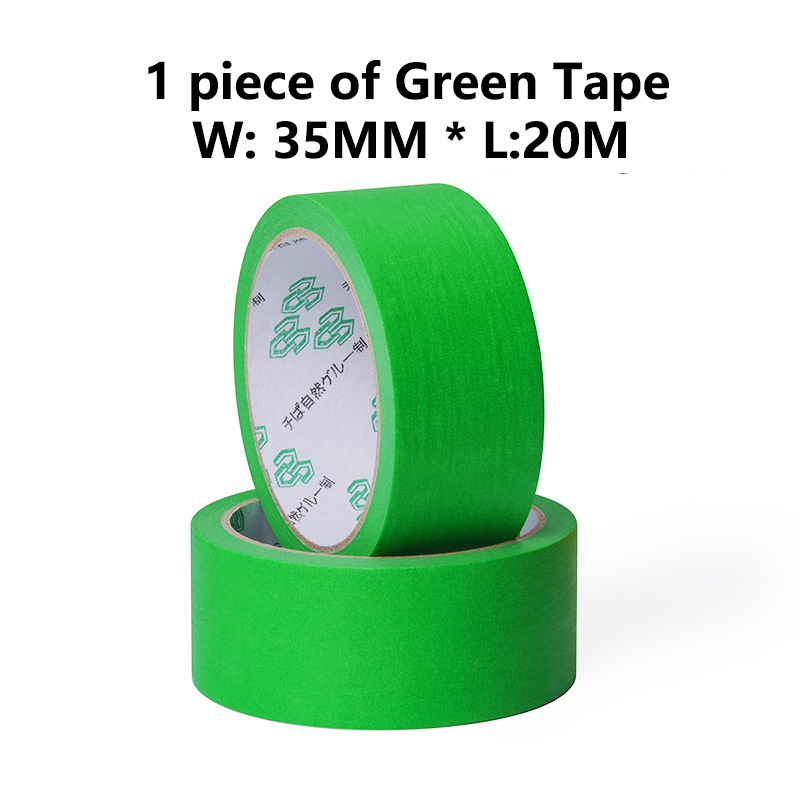 Maler malertape applikator dispenser maskine væg gulv maling emballage forseglingspakke tape værktøj passer tape 50mm bred max.: Et grønt bånd