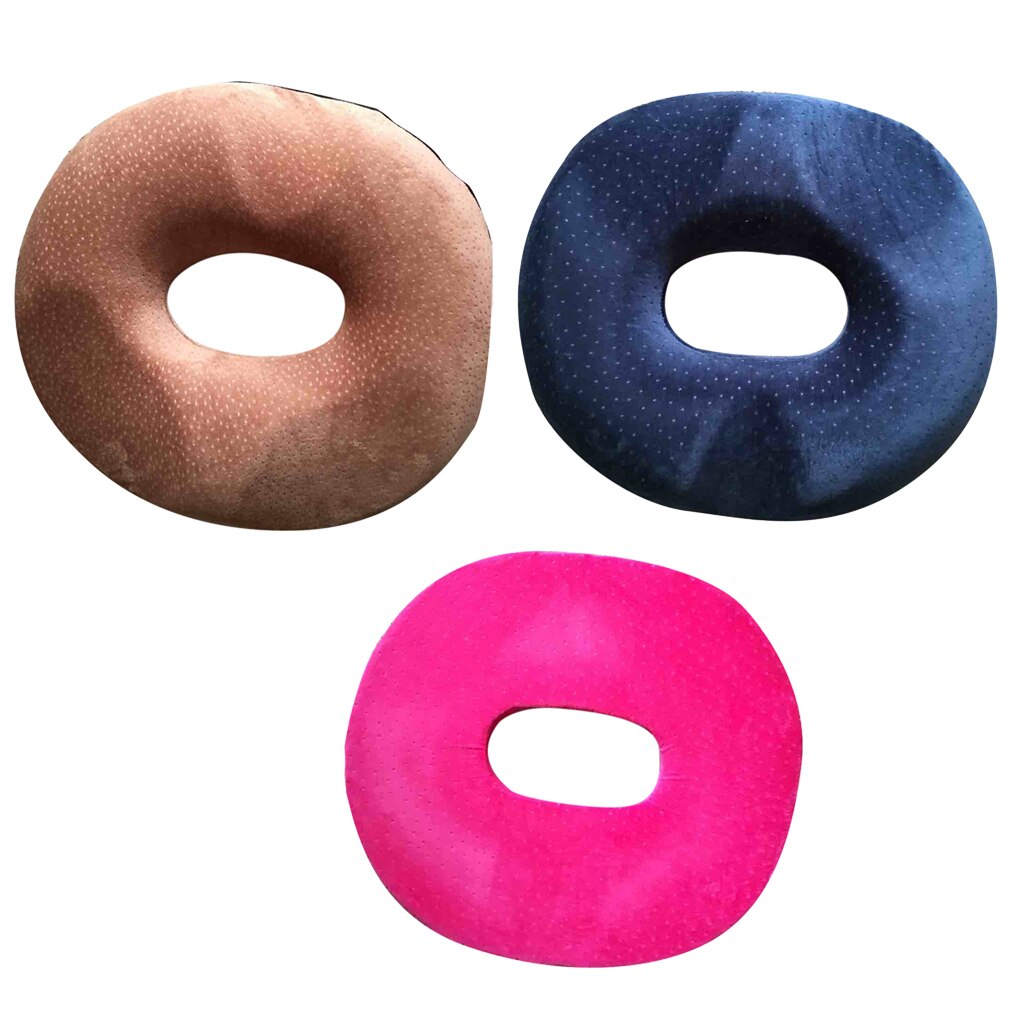 Memory skum ringpude donut trykaflastningspude til rejsebil hjemmekontor sportsfly