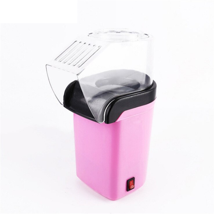 110V/220V ue elektryczna maszyna robić robienia popcornu kukurydzy gospodarstwa domowego automatyczna mini maszyna robić popcornu gorącego powietrza DIY kukurydzy popper dzieci prezent: różowy