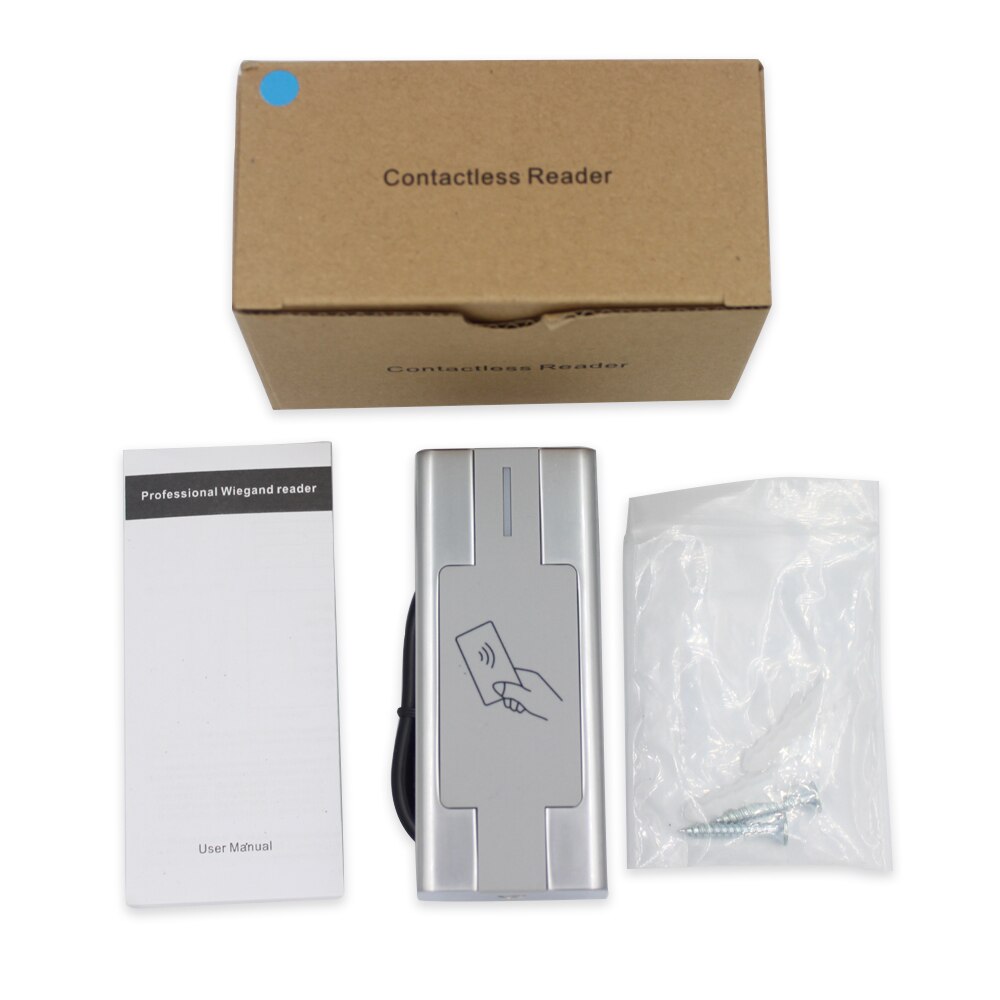 H2R IP67 Waterproof Access Control Card Reader 125KHz 13.56MHz Smart Proximity Reader Weigand 26/34 Output