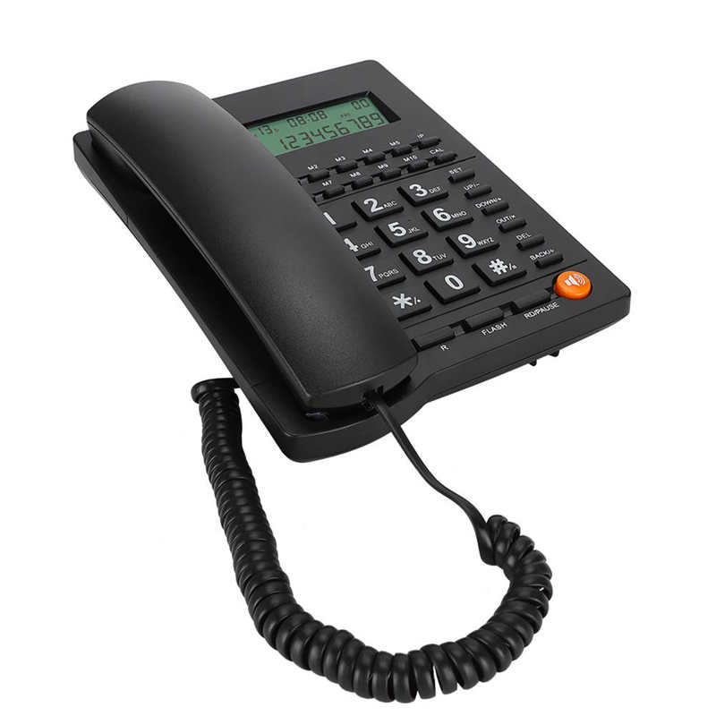 Home Landline Phone Office Telephone Desktop Fixed Wired Phone with Caller ID Display Landline for Home Office Hotel Restaurant