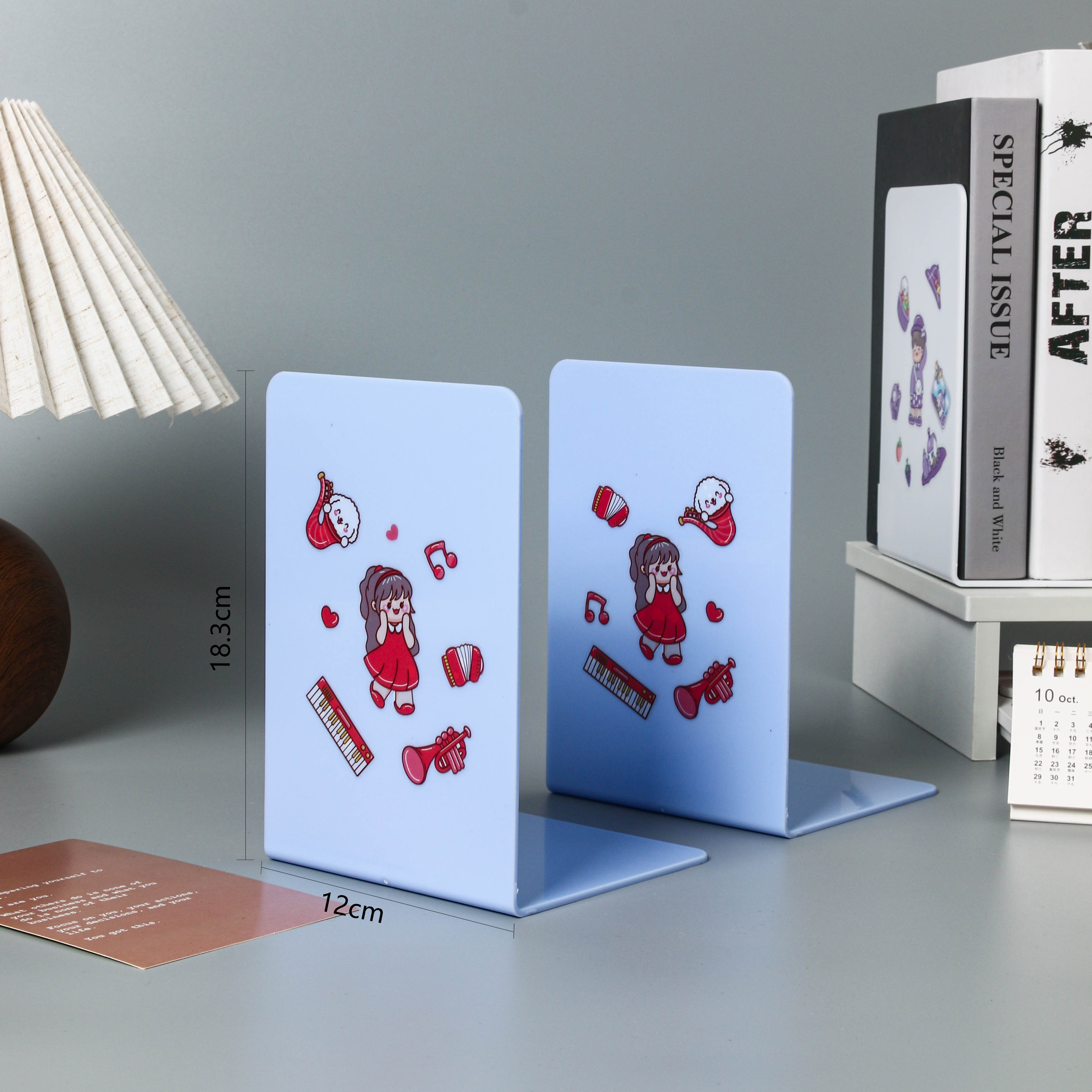 2-delige L-vormige boekenstandaard Bureauboekstandaard voor leren Desktop Boekenstandaard Boekclip Creatieve boekensteun in stijl