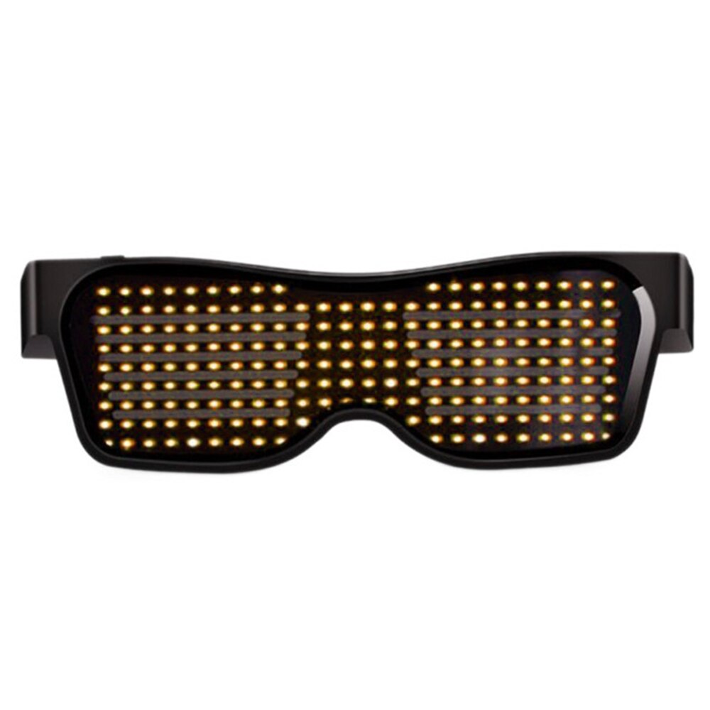 Praktische led gloeiende glazen decoratie collectie kerst veelkleurige plastic app klein duurzaam grappig: Geel