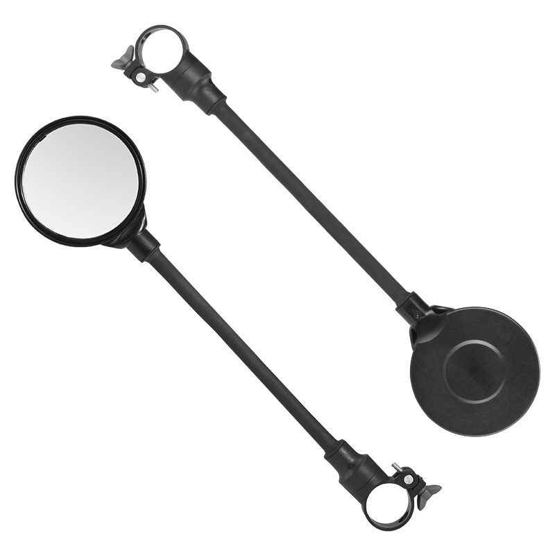 ROCKBROS – rétroviseur de vélo pliable HD à Rotation de 360 degrés, Mini Surface en acrylique, pour Moto électrique, accessoires de bicyclette: A pair