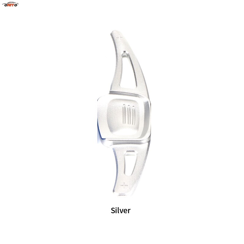 Palanca de cambio de volante de coche accesorio de Auto palanca de cambios extendida 2 unids/lote apto para vw C-TREK TERAMONT TIGUAN L PHIDEON CC: silvery