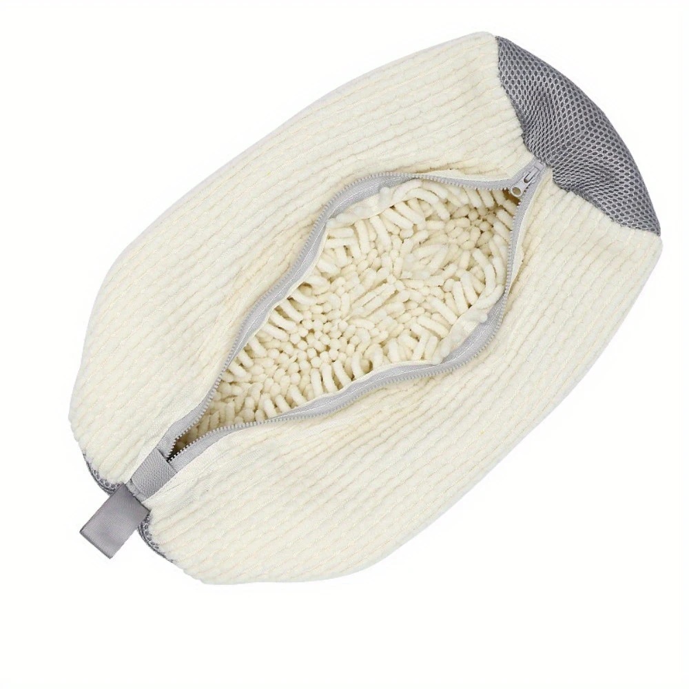 Bolsa para lavadora de zapatos – Bolsa para ropa para zapatillas para lavadora y secadora, duradera y reutilizable para todos los zapatos: Gris claro