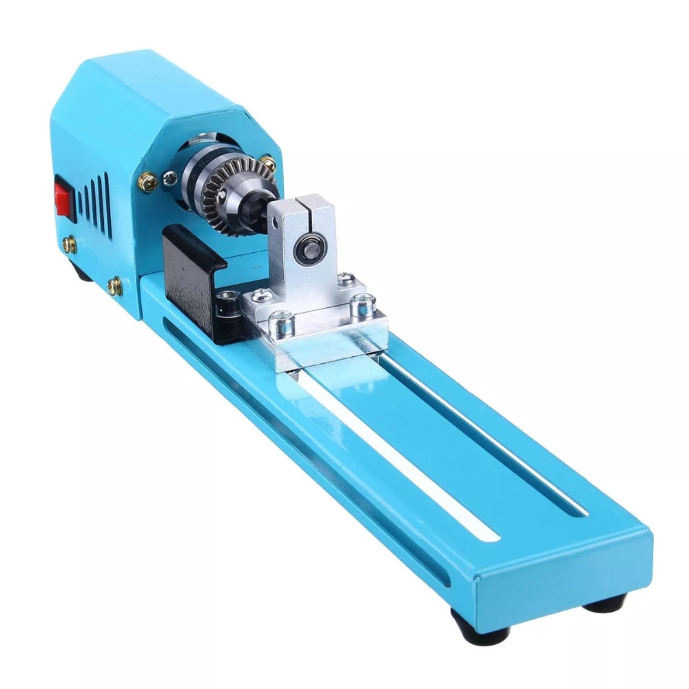 ALLSOME 150W Mini Beads Machine Miniature Lathe DIY Woodworking Lathe Grinding Polishing Wood Working DIY Lathe Polishing Drill