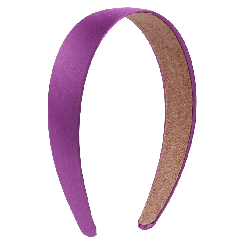 1 Pc Popular Lady Solid Satin Hair Band Plain Alice Headbands For Girls 1Inch Width Ribbon Headband Sales DIY Hair Accessori