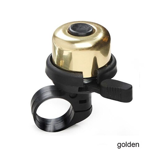 Fietsbellen mtb racefiets mountainbike stuurring veiligheidswaarschuwing alarm luide koperen hoorn kleine fietsbel fietsaccessoires: Gouden