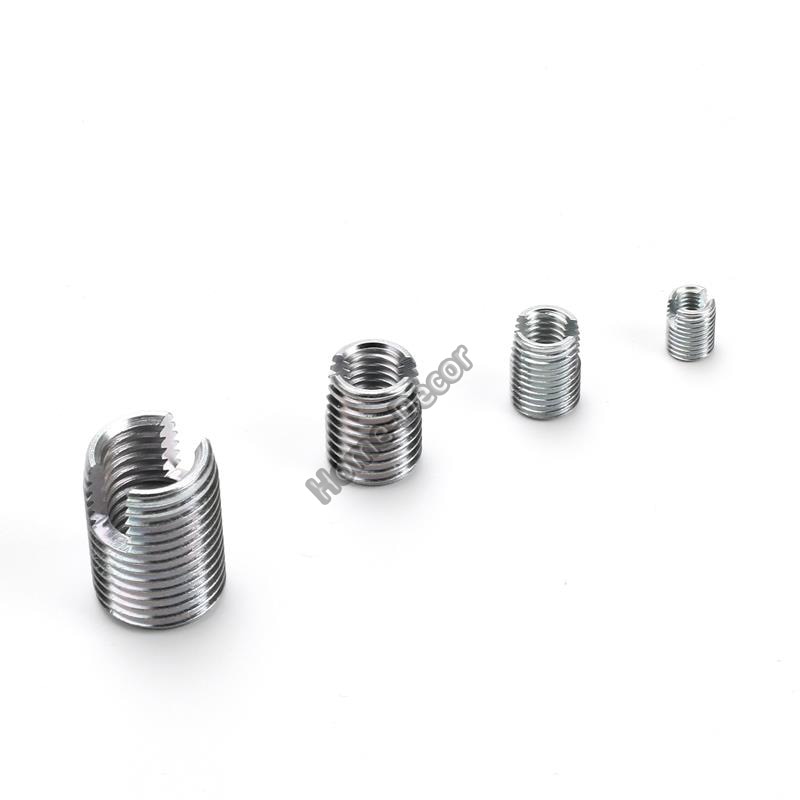 5pc karbonstål selvskjærende hylse/spiralhylsehylse/gjengehylsebøssing/spaltegjengehylse til plast/aluminium