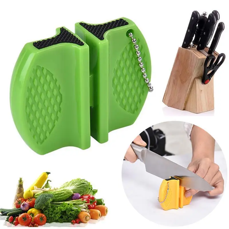 NEUE Mini Keramik Stange Messer Spitzer Zweistufige Wolfram Tragbare Schmetterling Typ Schleifstein Spitzer Schärfen Messer Stein: green