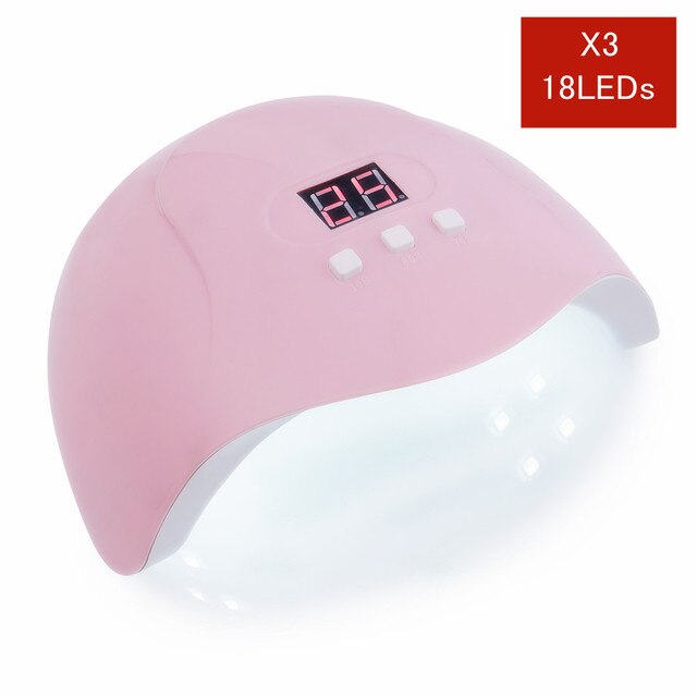 Lámpara UV LED de secado rápido para esmalte de uñas, máquina de manicura con pantalla LCD, herramientas profesionales de belleza de uñas, 36/72/90/114W,: 36W X3 / EU