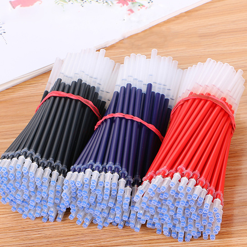 Gel Pen Set Black Blue Ballpoint 0.5 mm Refills Cute School & office writing pens supplies Kawaii Korean Stationery
